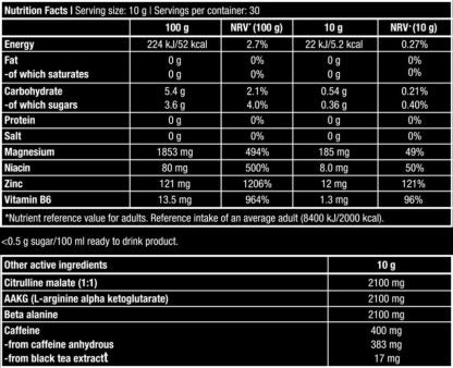 BLACK BLOOD CAF+ 300GR