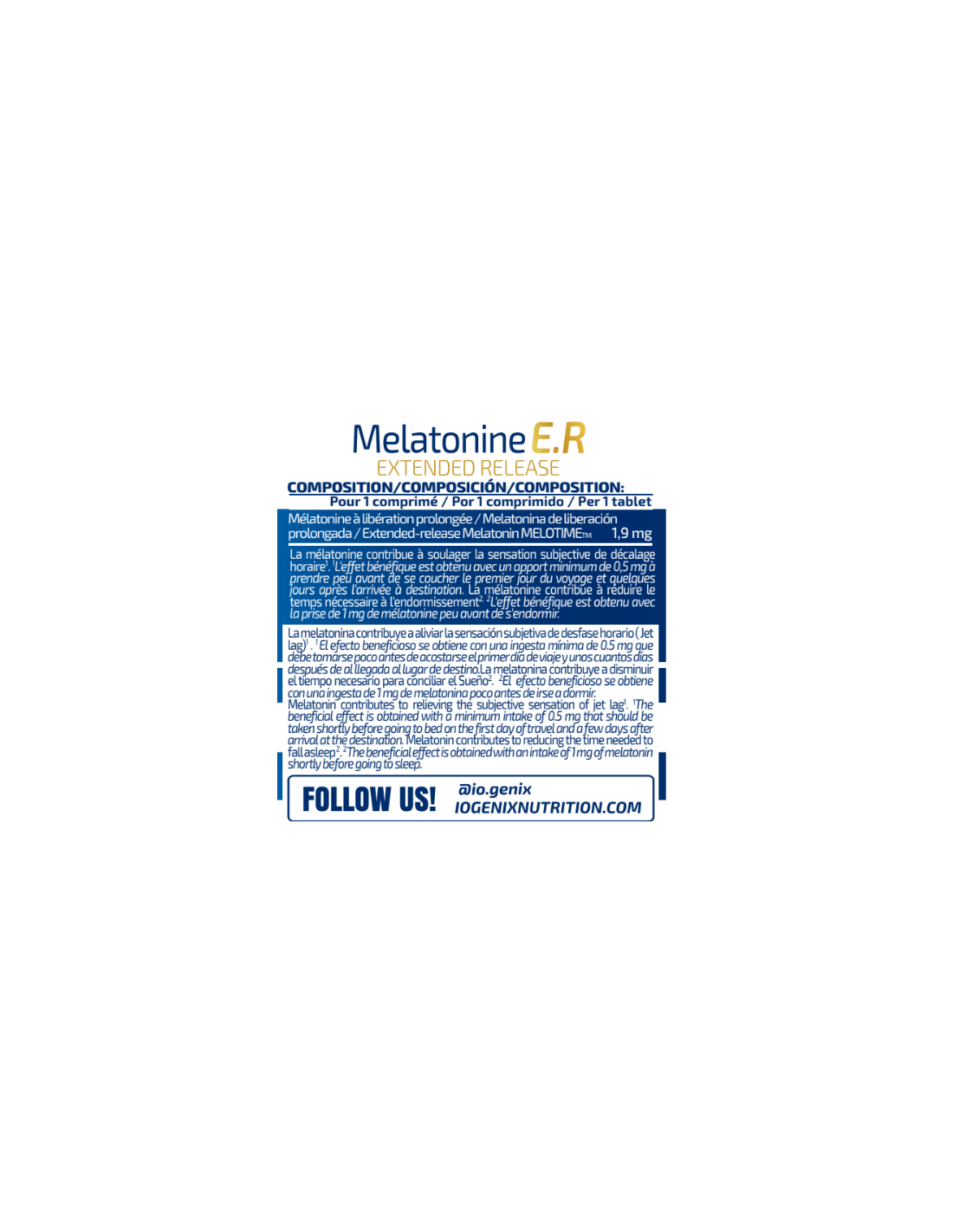 MELATONINE E.R (90 caps)