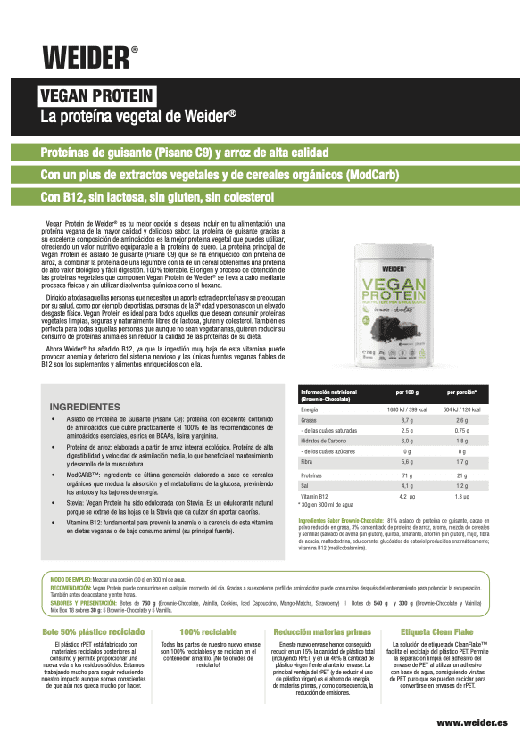 VEGAN PROTEIN (WEIDER)