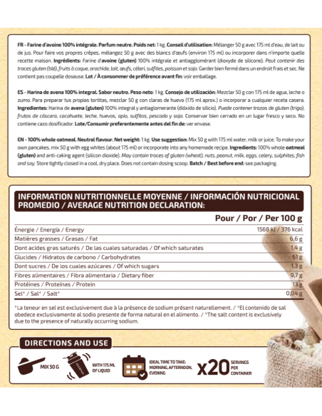 HARINA DE AVENA - DELICIOUS OATMEAL