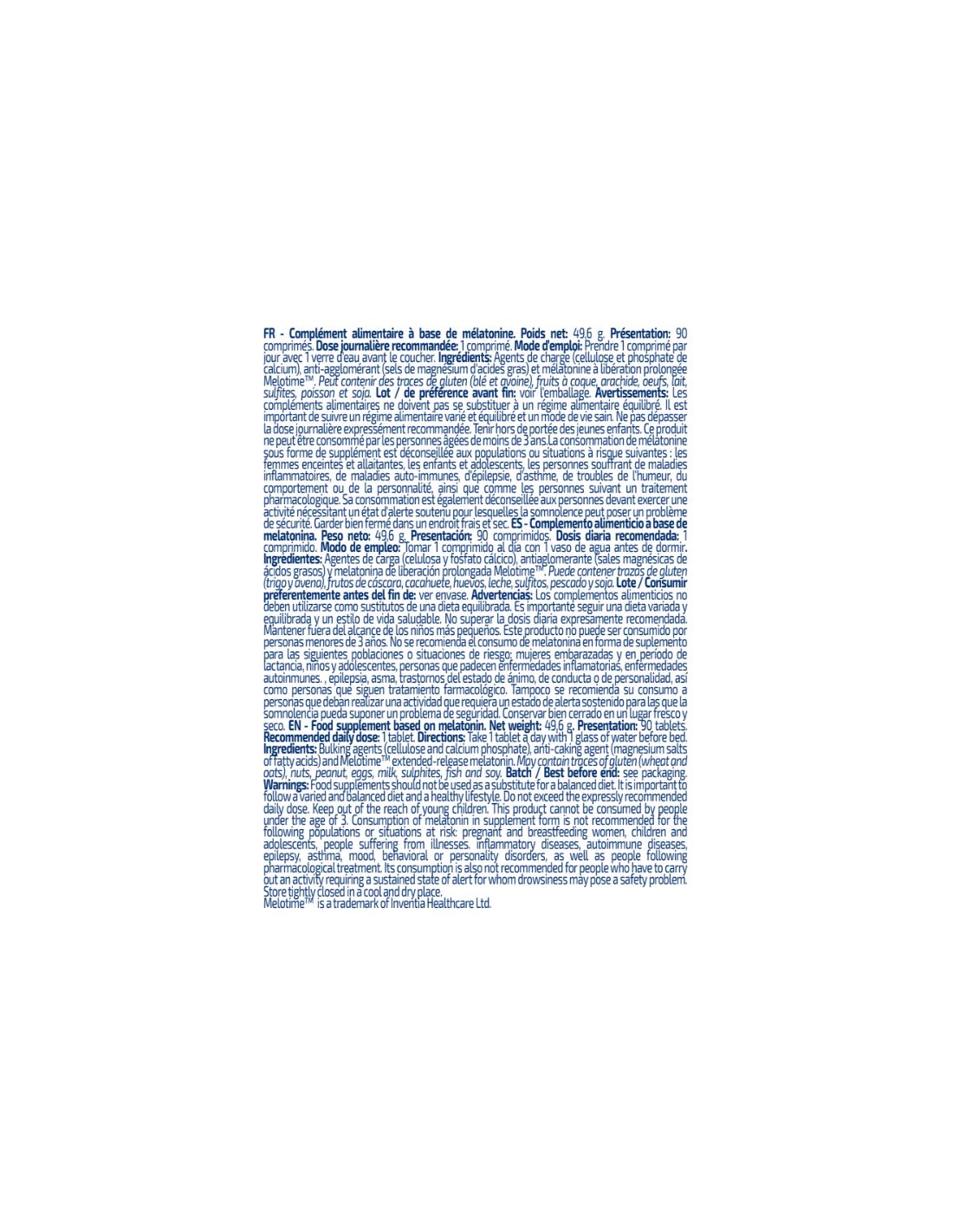 MELATONINE E.R (90 caps)